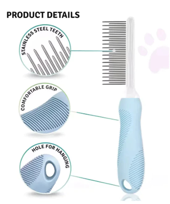 Pawly Deshedding Comb- Remove Loose Fur in Minutes