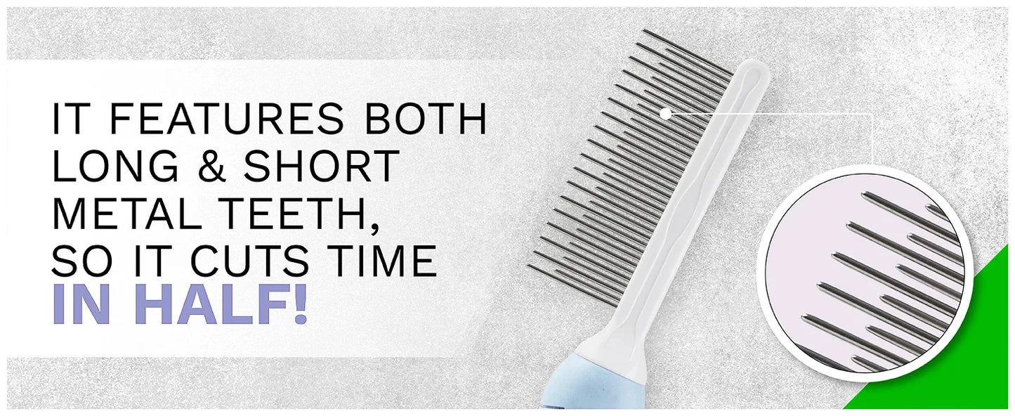 Pawly Deshedding Comb- Remove Loose Fur in Minutes